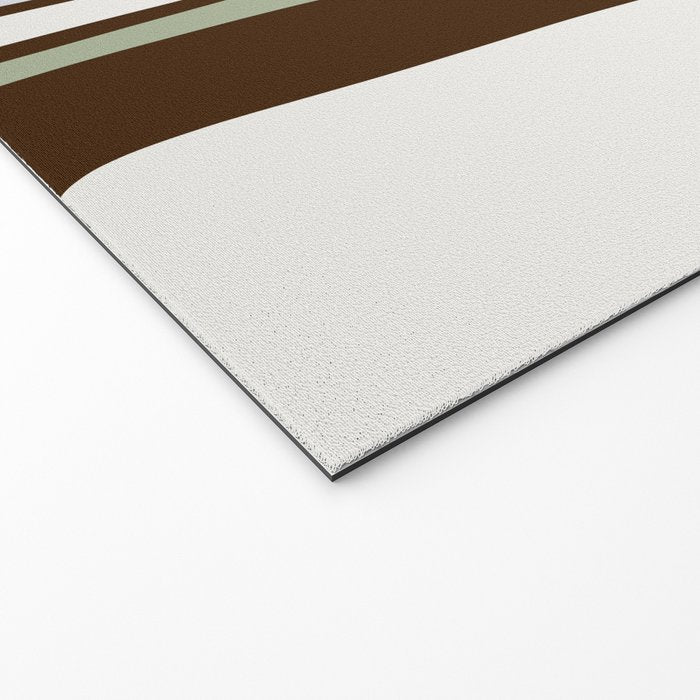 Palm Springs Mid-Century Modern Abstract in Brown, Sage, Light Gray, and Cream Welcome Mat Gallery Image 2