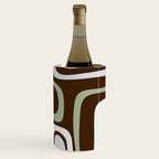 Palm Springs Mid-Century Modern Abstract in Brown, Sage, Light Gray, and Cream Wine Chiller Gallery Image 3