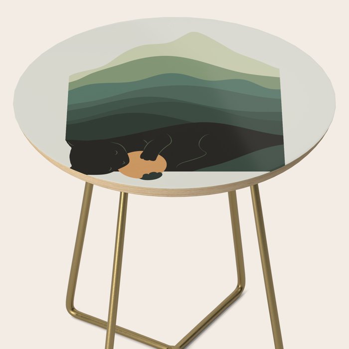 Cat Landscape 8B: Where does the Sun go? Side Table Gallery Image 2