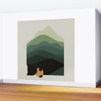 Cat Landscape 8B: Where does the Sun go? Wall Mural Gallery Image 2
