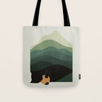 Cat Landscape 8B: Where does the Sun go? Tote Bag Gallery Image 1