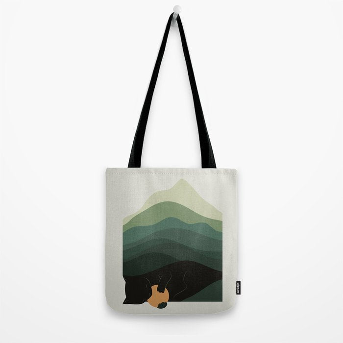 Cat Landscape 8B: Where does the Sun go? Tote Bag Gallery Image 2