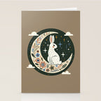 Rabbit on the moon  Stationery Card Gallery Image 2