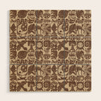 Nature Blocks - walnut brown Wood Wall Art Gallery Image 1