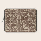 Nature Blocks - walnut brown Laptop Sleeve Gallery Image 1