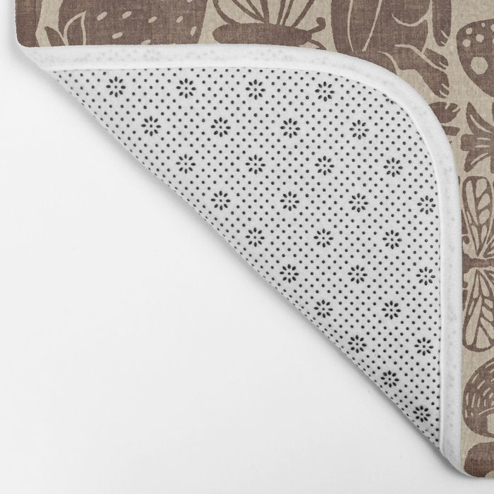 Nature Blocks - walnut brown Bath Mat Gallery Image 2