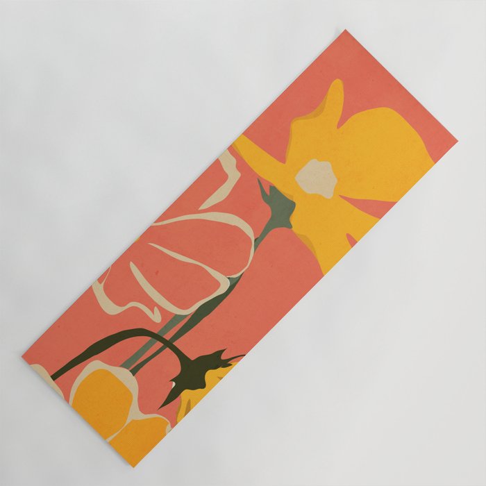 Modern Abstract Art Flowers 4 Yoga Mat Gallery Image 1