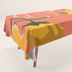 Modern Abstract Art Flowers 4 Tablecloth Gallery Image 1