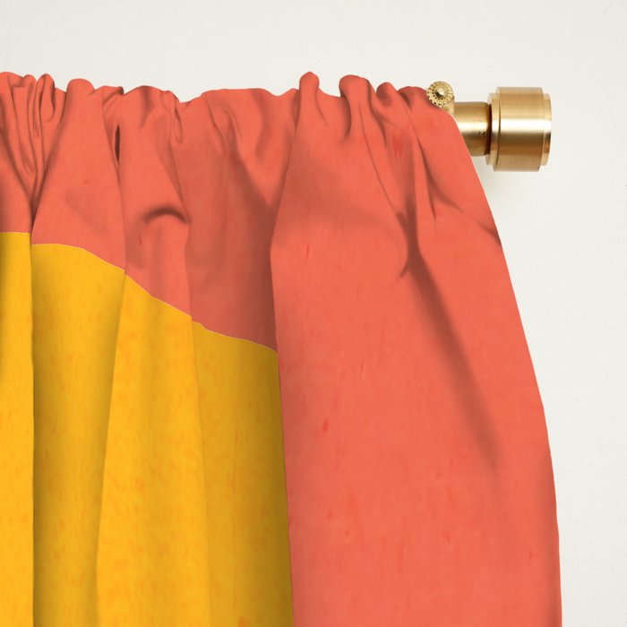 Modern Abstract Art Flowers 4 Window Curtain Gallery Image 2