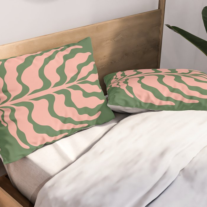 Cosmos: Matisse Leaf | Color Series I Pillow Sham Gallery Image 2