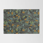 Green & Turquoise Parrotlets and Loquats Rug Gallery Image 2