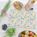 Colorful abstract organic shape art pattern Cutting Board Gallery Image 2