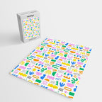 Colorful abstract organic shape art pattern Jigsaw Puzzle Gallery Image 2