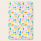 Colorful abstract organic shape art pattern Cutting Board Gallery Image 1