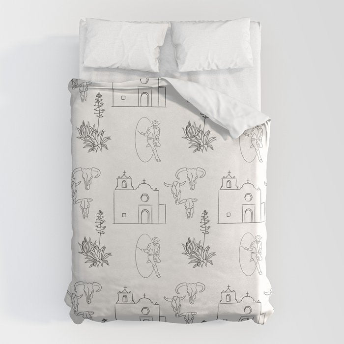 Dwellings of Goliad Duvet Cover Gallery Image 6