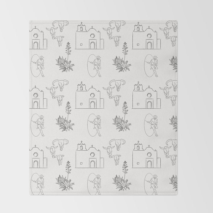 Dwellings of Goliad Throw Blanket Gallery Image 2
