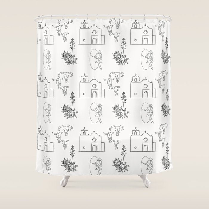 Dwellings of Goliad Shower Curtain Gallery Image 1