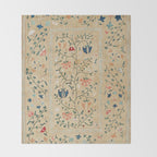 Uzbekistan Suzani Nim Print Throw Blanket Gallery Image 2