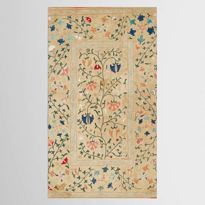Uzbekistan Suzani Nim Print Tablecloth Gallery Image 2
