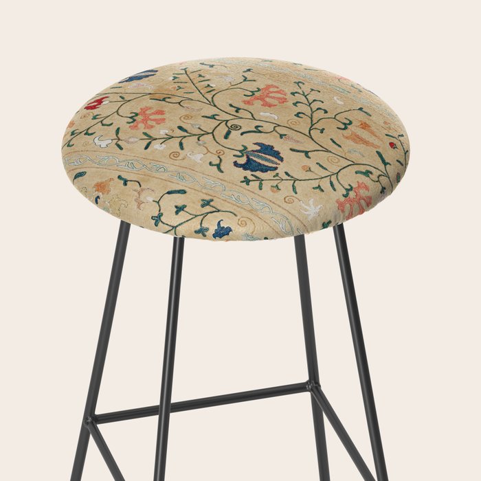 Uzbekistan Suzani Nim Print Stool Gallery Image 2