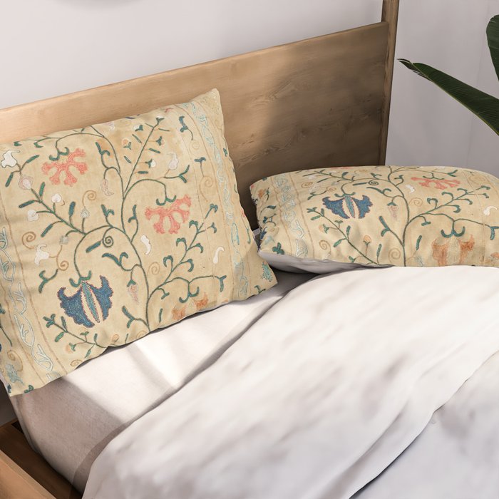 Uzbekistan Suzani Nim Print Pillow Sham Gallery Image 2