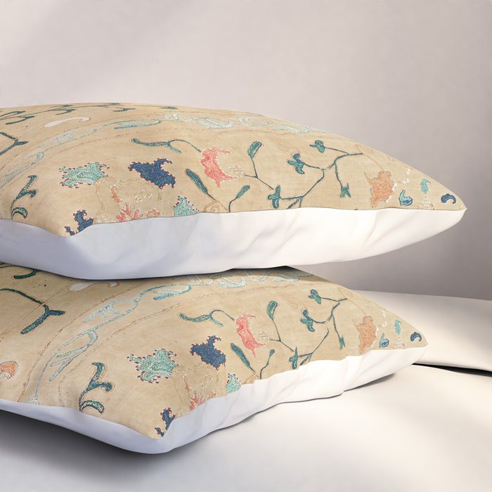 Uzbekistan Suzani Nim Print Pillow Sham Gallery Image 3