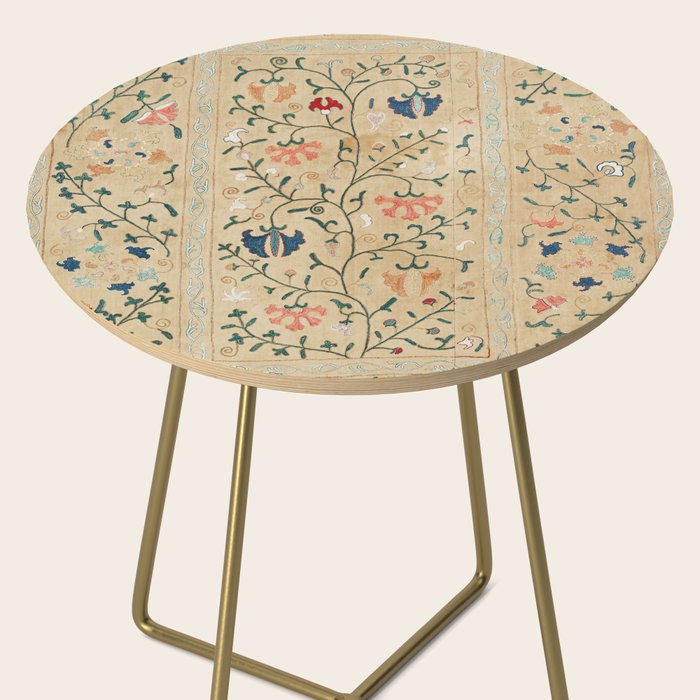Uzbekistan Suzani Nim Print Side Table Gallery Image 2