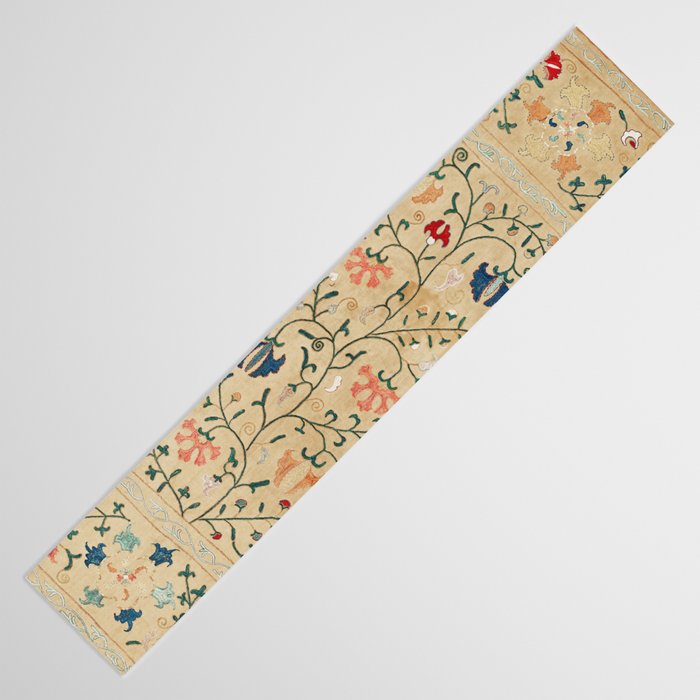 Uzbekistan Suzani Nim Print Table Runner Gallery Image 3