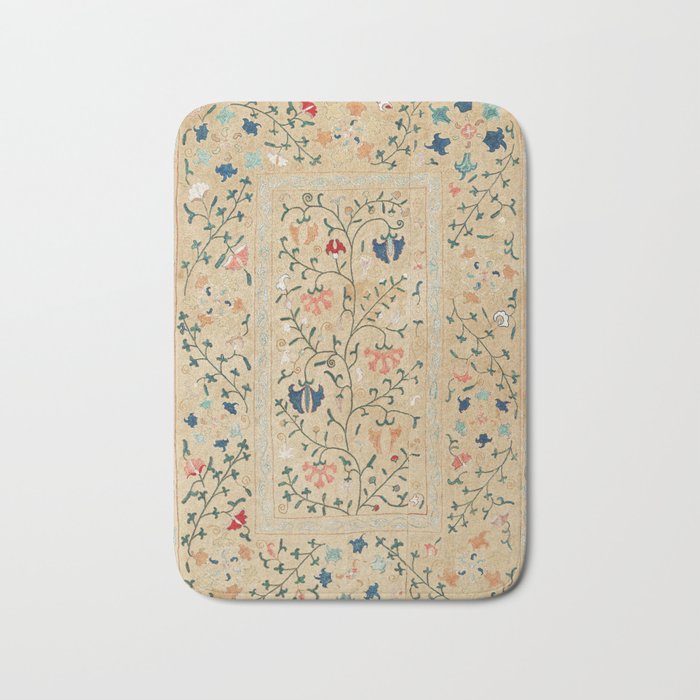 Uzbekistan Suzani Nim Print Bath Mat Gallery Image 1