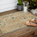 Uzbekistan Suzani Nim Print Outdoor Rug Gallery Image 2