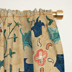 Uzbekistan Suzani Nim Print Window Curtain Gallery Image 2
