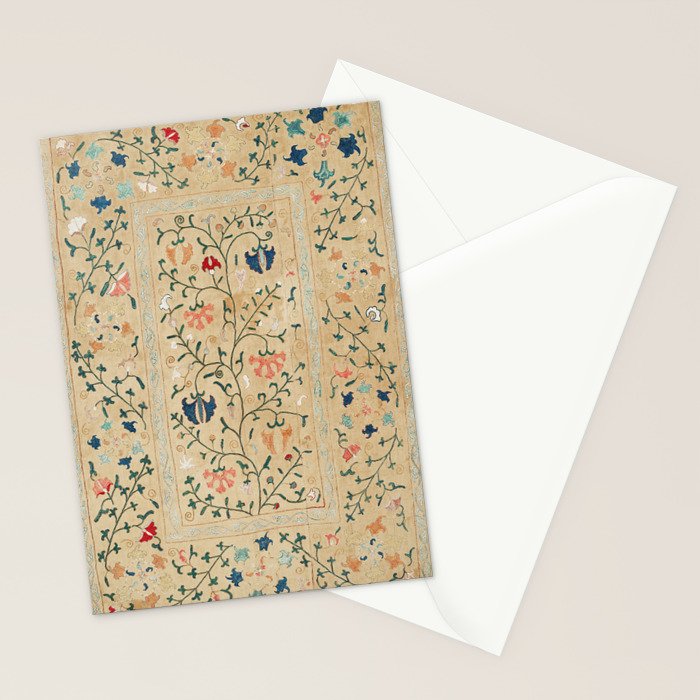 Uzbekistan Suzani Nim Print Stationery Card Gallery Image 2
