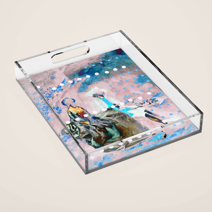 The Lovers In Pink Acrylic Tray Gallery Image 1