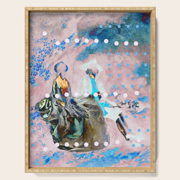 The Lovers In Pink Serving Tray Gallery Image 1