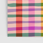 Wobbly Colorful Gingham Pattern Poster Gallery Image 3