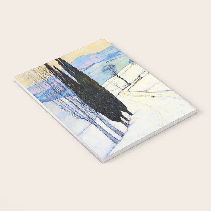 Winter in Tuscany Watercolor Landscape Notebook Gallery Image 3