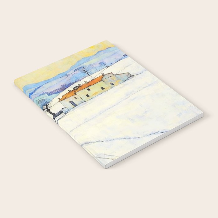 Winter in Tuscany Watercolor Landscape Notebook Gallery Image 2