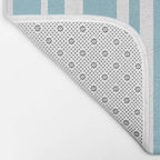 Classic Stripes XXXV - Sky Blue Bath Mat Gallery Image 2