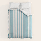 Classic Stripes XXXV - Sky Blue Duvet Cover Gallery Image 6