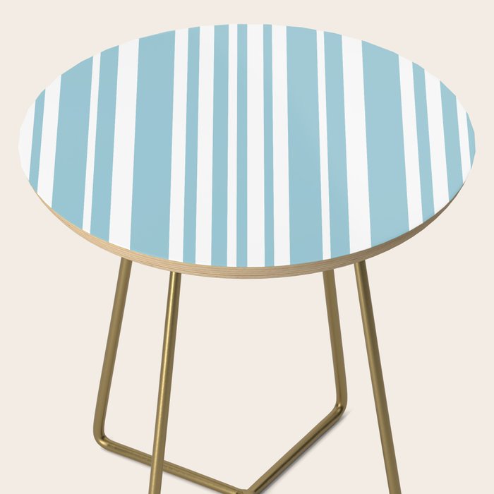 Classic Stripes XXXV - Sky Blue Side Table Gallery Image 2