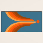 Abstraction_SUN_RISING_RETRO_SPACE_POP_ART_0906S Desk Mat Gallery Image 3