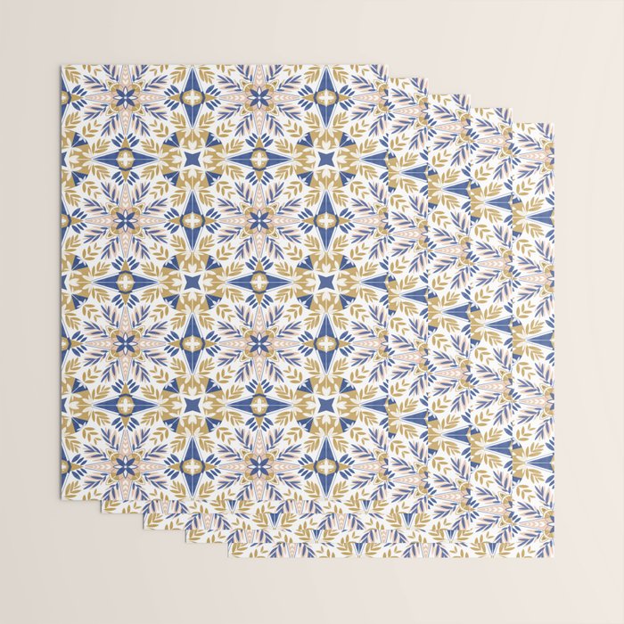 Modern circular nature tile B Wrapping Paper Gallery Image 3