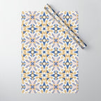 Modern circular nature tile B Wrapping Paper Gallery Image 1