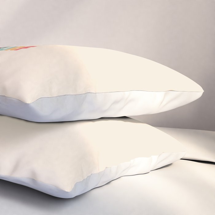 Sun & Surf Surfboards - Retro Rainbow Pillow Sham Gallery Image 3