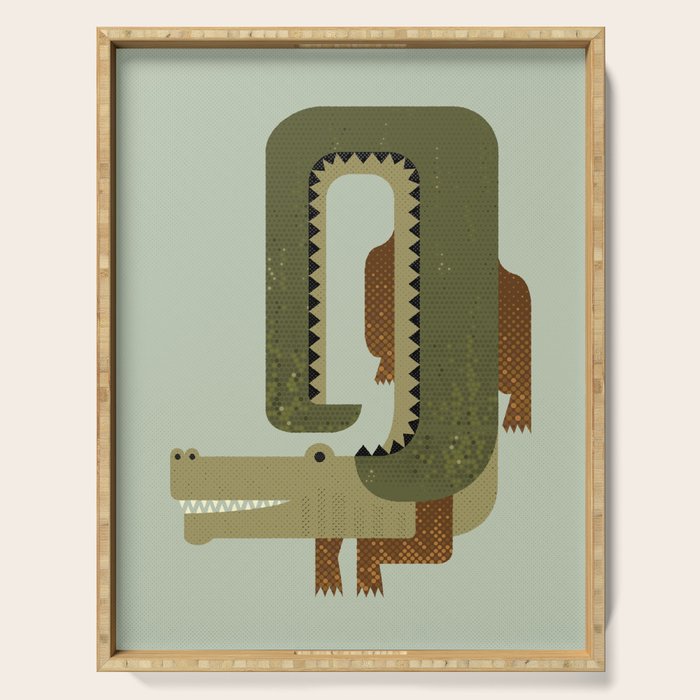 Whimsy Crocodile Serving Tray Gallery Image 1