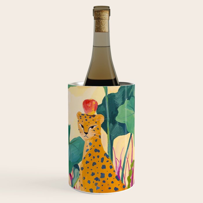 Cheetah and Apples Wine Chiller Gallery Image 1