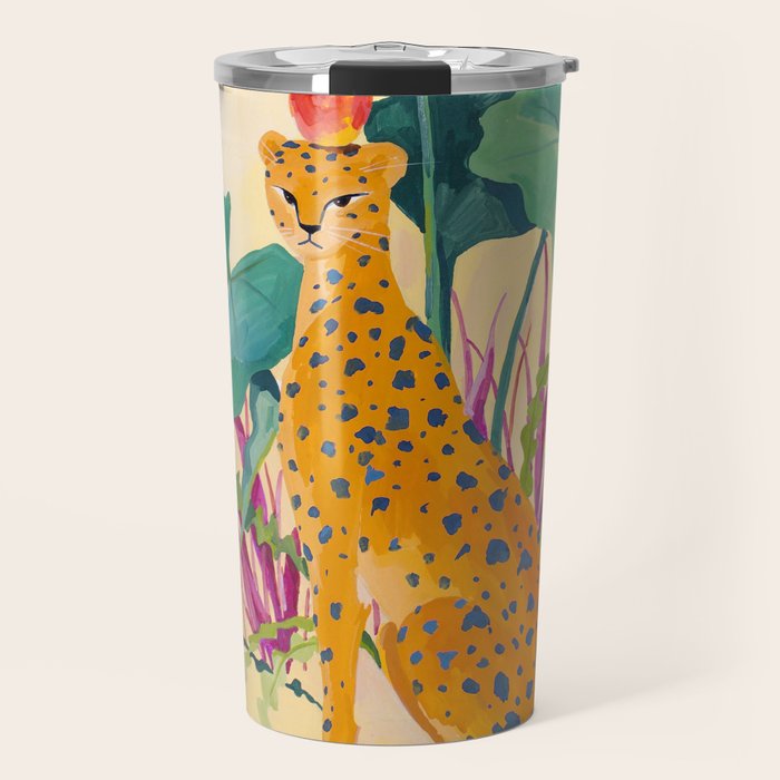 Cheetah and Apples Travel Mug Gallery Image 1