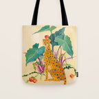 Cheetah and Apples Tote Bag Gallery Image 1