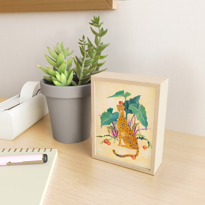 Cheetah and Apples Mini Art Print Gallery Image 2