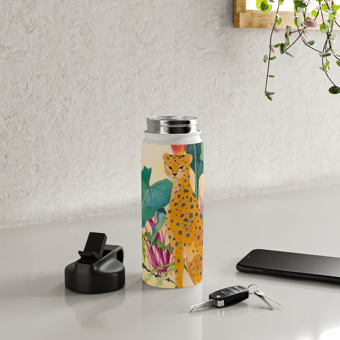 Cheetah and Apples Water Bottle Gallery Image 5